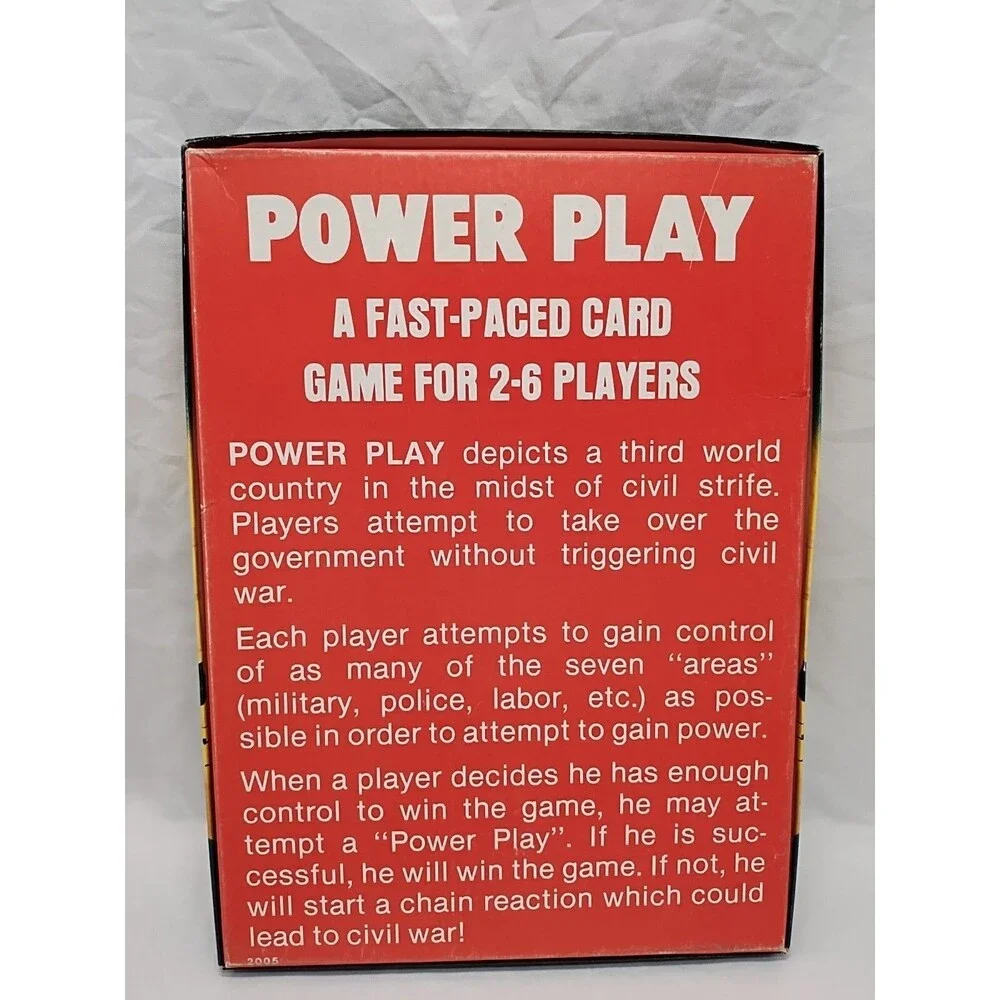 Vintage Power Play A Task Force Card Game Complete